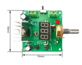 DIY Kit LM317 Adjustable Voltage Regulator With LED Meter